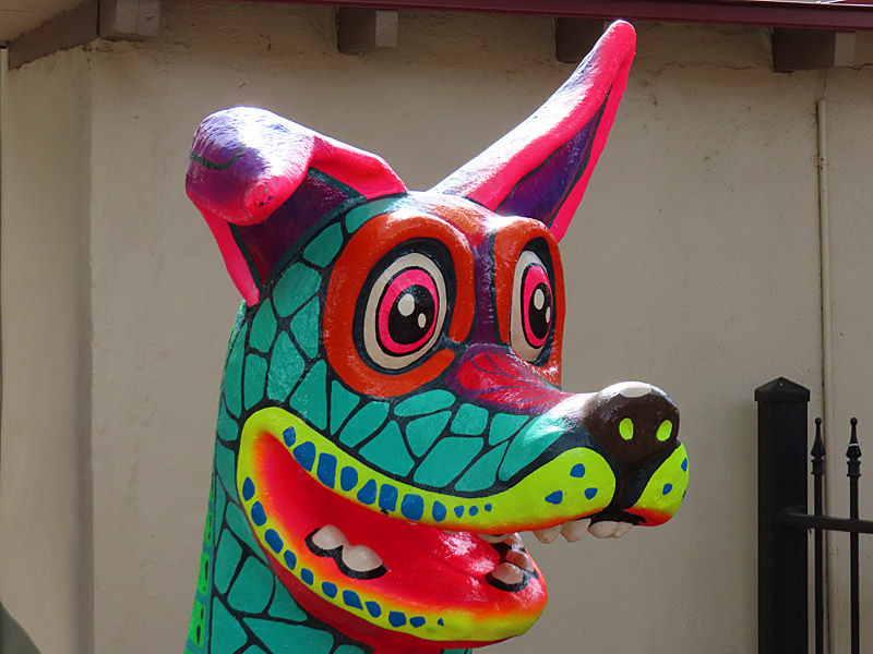 I like dogs, so it should be no surprise that this was one of my favorites at the Day of the Dead San Antonio celebration during Dia De Los Muertos weekend at La Villita. – photo by Joe Alexander