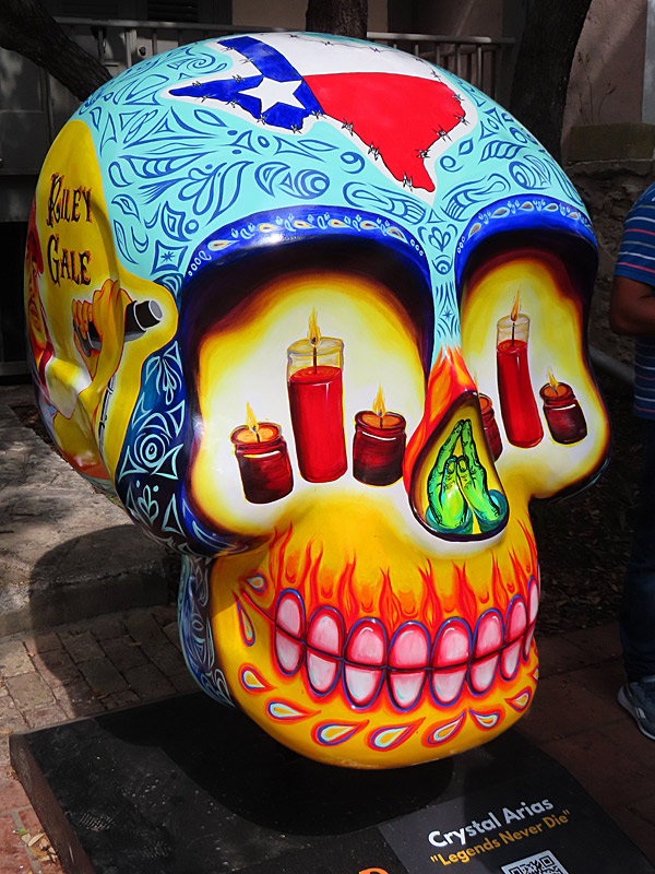 Day of the Dead skull Texas style.- photo by Joe Alexander