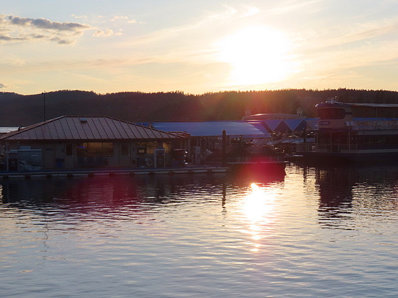 Lake Coeur D'Alene, Idaho in the late afternoon in May. - photo by Joe Alexander