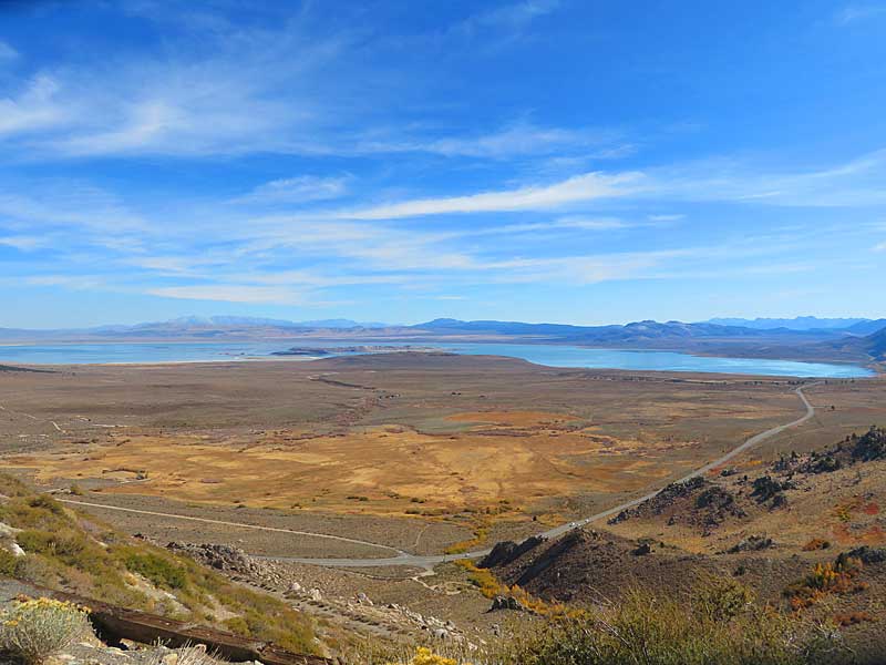 The massive Mono Lake in California is east of the entrance to Yosemite National Park. - photo by Joe Alexander