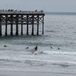 Pacific Beach is north of the inlets of San Diego Bay and Mission Bay. It has long been a haven for Southern California vacationers and surfers. – photos by Joe Alexander