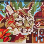 Mural in downtown San Marcos, Texas.