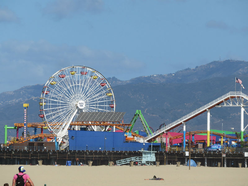 Any trip to Southern California should include a stop at the legendary Santa Monica Pier and the surrounding beach. – photo by Joe Alexander
