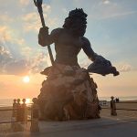King Neptune statue guards the coast at the Virginia Beach boardwalk. - photo by Joe Alexander