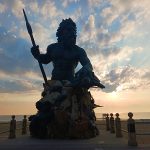 King Neptune statue guards the coast at the Virginia Beach boardwalk. - photo by Joe Alexander