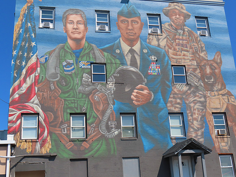 Public art on the back side of a building near the boardwalk in Virginia Beach. - photo by Joe Alexander