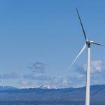 Windmills (wind turbines) near Interstate 90 in central Washington State. - photo by Joe Alexander