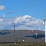 Windmills (wind turbines) near Interstate 90 in central Washington State. - photo by Joe Alexander