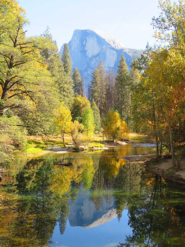 Half Dome in Yosemite National Park on a sunny day in late October. - photo by Joe Alexander