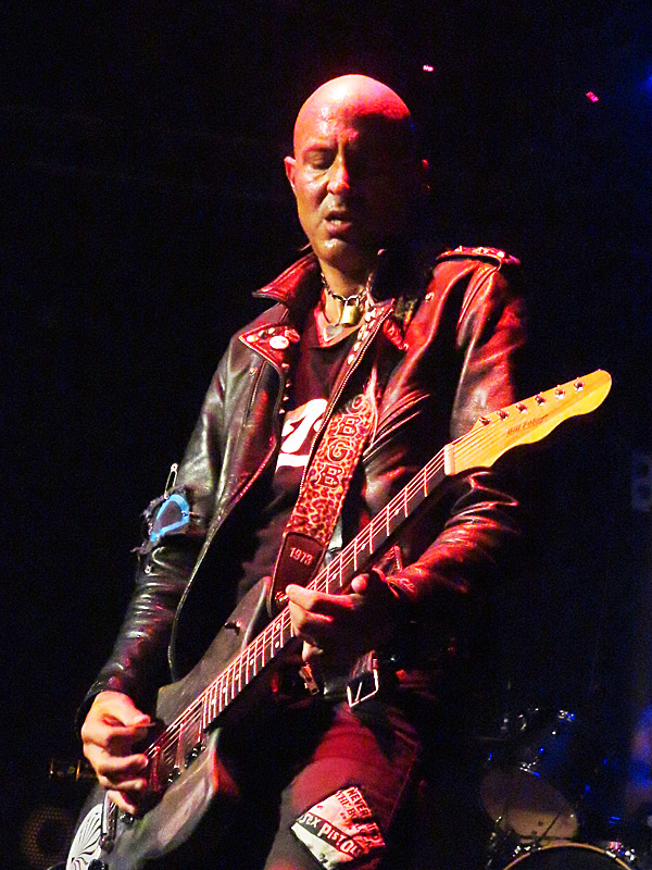 Lead guitarist Pyn Doll and Barb Wire Dolls in concert at Whisky A Go Go in West Hollywood, California, on Aug. 24, 2015. - photo by Joe Alexander