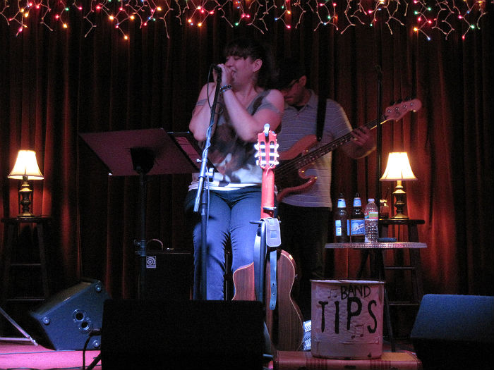 Border Palace playing at Luna Fina Music Bar. - photo by Joe Alexander