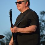 The Chris Cuevas Project played as the setting sun lit up Commons Park at the Rim on San Antonio’s north side on Wednesday, Aug. 2, 2023. – photo by Joe Alexander