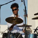 The Chris Cuevas Project played as the setting sun lit up Commons Park at the Rim on San Antonio’s north side on Wednesday, Aug. 2, 2023. – photo by Joe Alexander