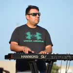 The Chris Cuevas Project played as the setting sun lit up Commons Park at the Rim on San Antonio’s north side on Wednesday, Aug. 2, 2023. – photo by Joe Alexander