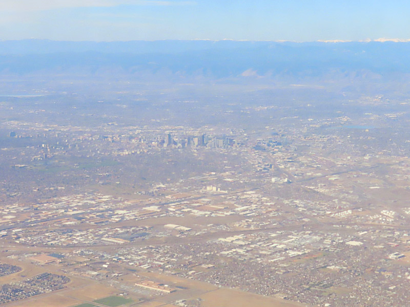 Approaching Denver’s airport, you can see how far it is away from the city. - photo by Joe Alexander