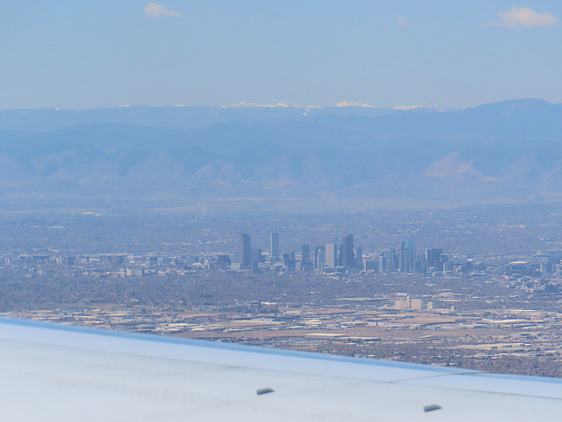 Wheels up in Denver as we take off for Salt Lake City. - photo by Joe Alexander