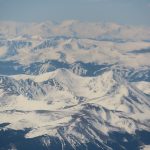 Flying over the Rocky Mountains on the way from Denver to Salt Lake City. - photo by Joe Alexander
