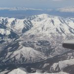 Flying over the Rocky Mountains on the way from Denver to Salt Lake City. - photo by Joe Alexander