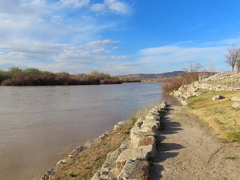 The Green River running through the town of Green River, which is northwest of Moab. - photo by Joe Alexander