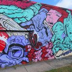 traviscii - Hoefgen Street murals on the near east side near downtown San Antonio.