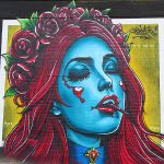 riskitalljam - Hoefgen Street murals on the near east side near downtown San Antonio.
