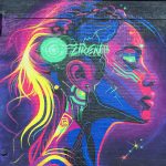 itszbitsz - Hoefgen Street murals on the near east side near downtown San Antonio.