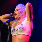 Isis Queen and Barb Wire Dolls in concert at Whisky A Go Go in West Hollywood, California, on Aug. 24, 2015. - photo by Joe Alexander