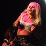 Isis Queen and Barb Wire Dolls in concert at Whisky A Go Go in West Hollywood, California, on Aug. 24, 2015. - photo by Joe Alexander