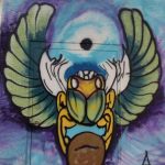 One of the “Love Fights Back” murals at Pr1mitive Ink tattoo shop in Glendale, Arizona.