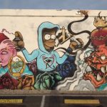 One of the “Love Fights Back” murals at Pr1mitive Ink tattoo shop in Glendale, Arizona.