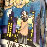 One of the “Love Fights Back” murals at Pr1mitive Ink tattoo shop in Glendale, Arizona.