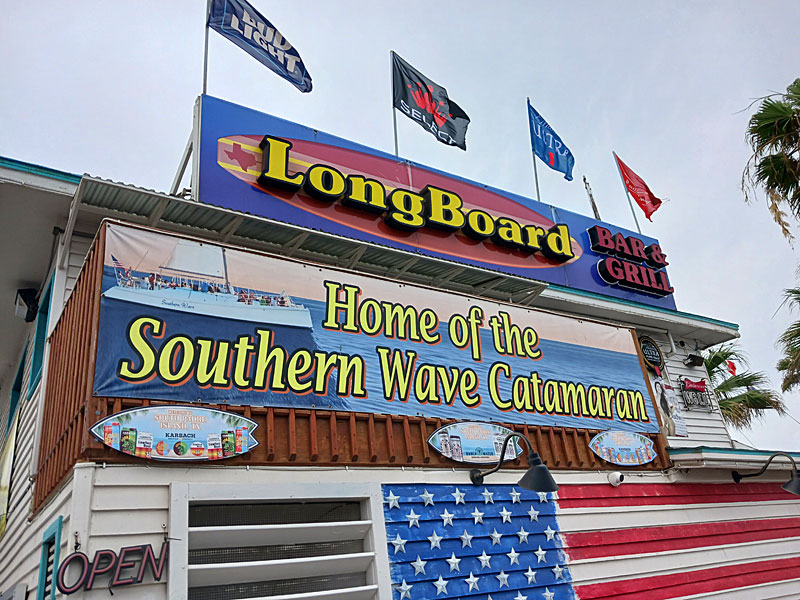 Long Board Bar & Grill at South Padre Island, Texas in June, 2022. - photo by Joe Alexander