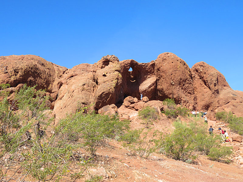 Hole In The Rock at Papago Park in Phoenix, Arizona. - photo by Joe Alexander