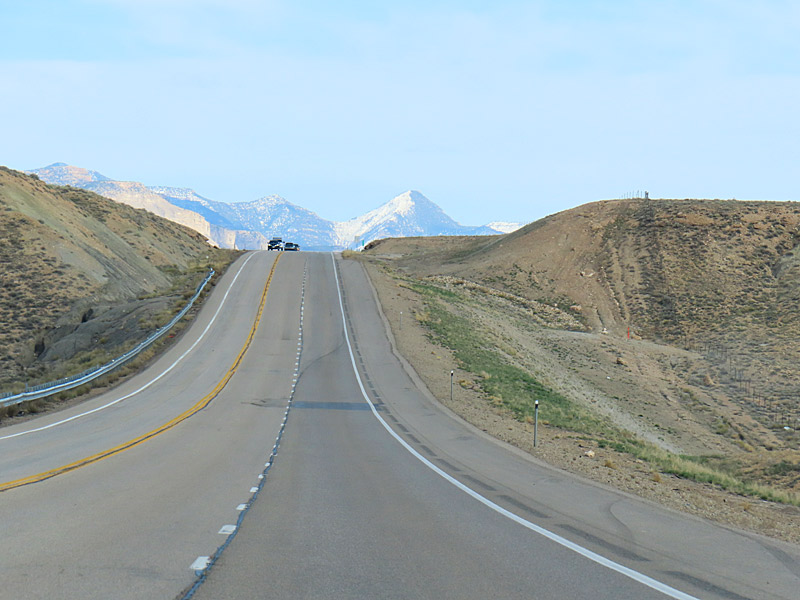 Back down to lower elevations. Driving from Salt Lake City to Moab in southern Utah. - photo by Joe Alexander