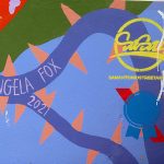 Angela Fox mural located north of the main downtown San Antonio tourist area.