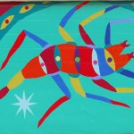 Angela Fox mural located north of the main downtown San Antonio tourist area.
