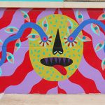 Angela Fox mural located north of the main downtown San Antonio tourist area.
