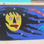 Angela Fox mural located north of the main downtown San Antonio tourist area.