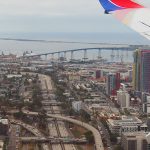 Landing at San Diego International Airport. - photo by Joe Alexander