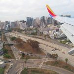 Landing at San Diego International Airport. - photo by Joe Alexander