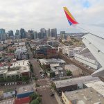 Landing at San Diego International Airport. - photo by Joe Alexander