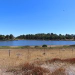 Part of Lake Cuyamaca. The view from California Highway 79, the road to Julian, northeast of San Diego. - photo by Joe Alexander