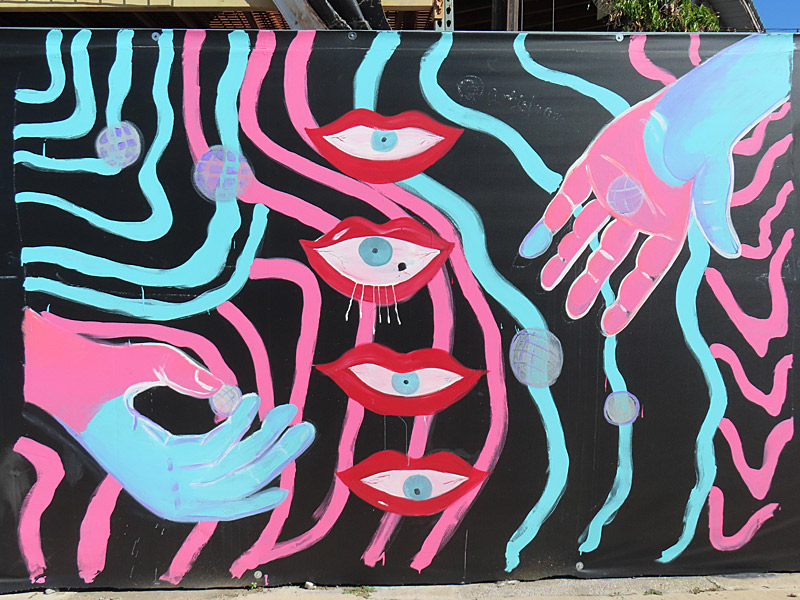 Mural at Artisan Distillery and Craft Bar in San Antonio.