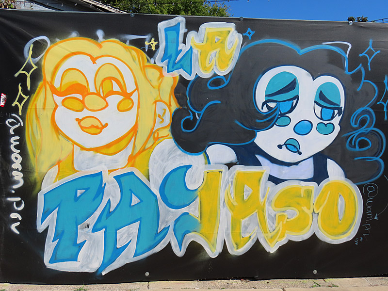 Mural at Artisan Distillery and Craft Bar in San Antonio.