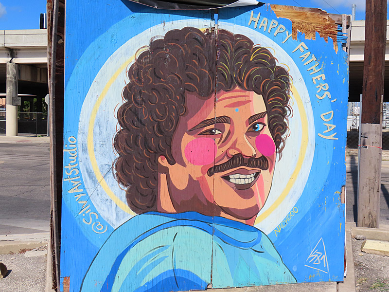 Mural at Artisan Distillery and Craft Bar in San Antonio.