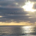 A September sunset at Pacific Beach in San Diego, California. - photo by Joe Alexander