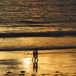 A September sunset at Pacific Beach in San Diego, California. - photo by Joe Alexander