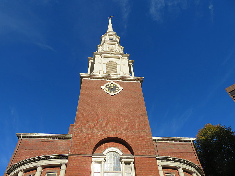 Park Street Church in downtown Boston. – photo by Joe Alexander