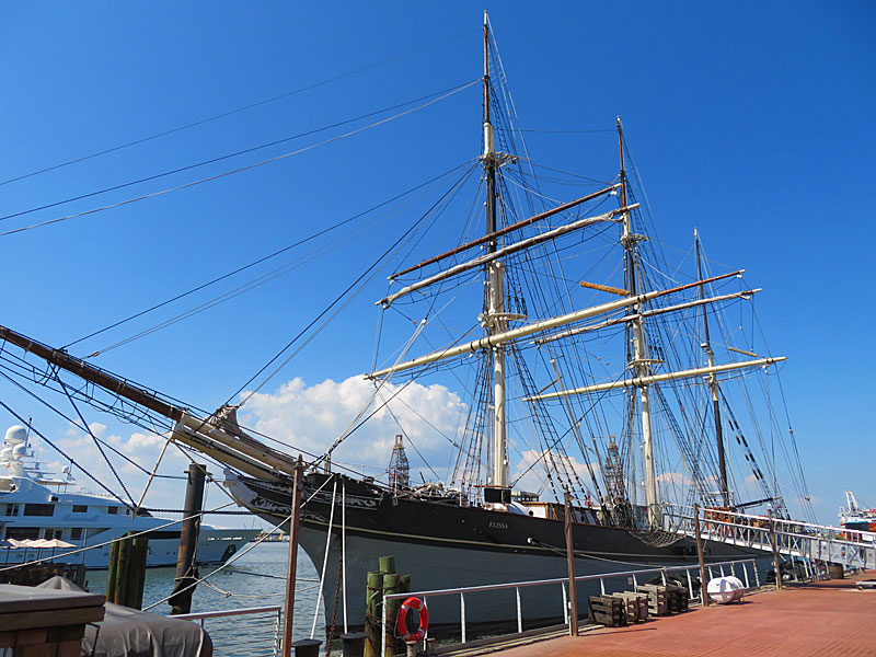 The sailing ship ELISSA docked in Galveston, Texas. - photo by Joe Alexander