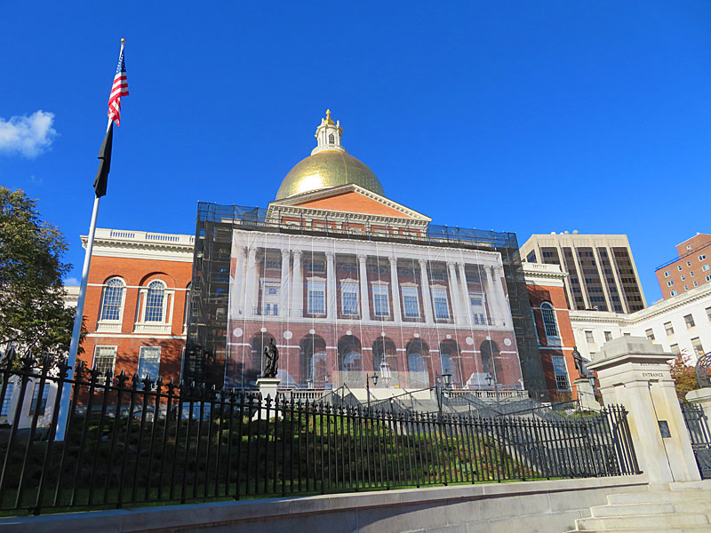 The Massachusetts State House in Boston in November, 2021. – photo by Joe Alexander